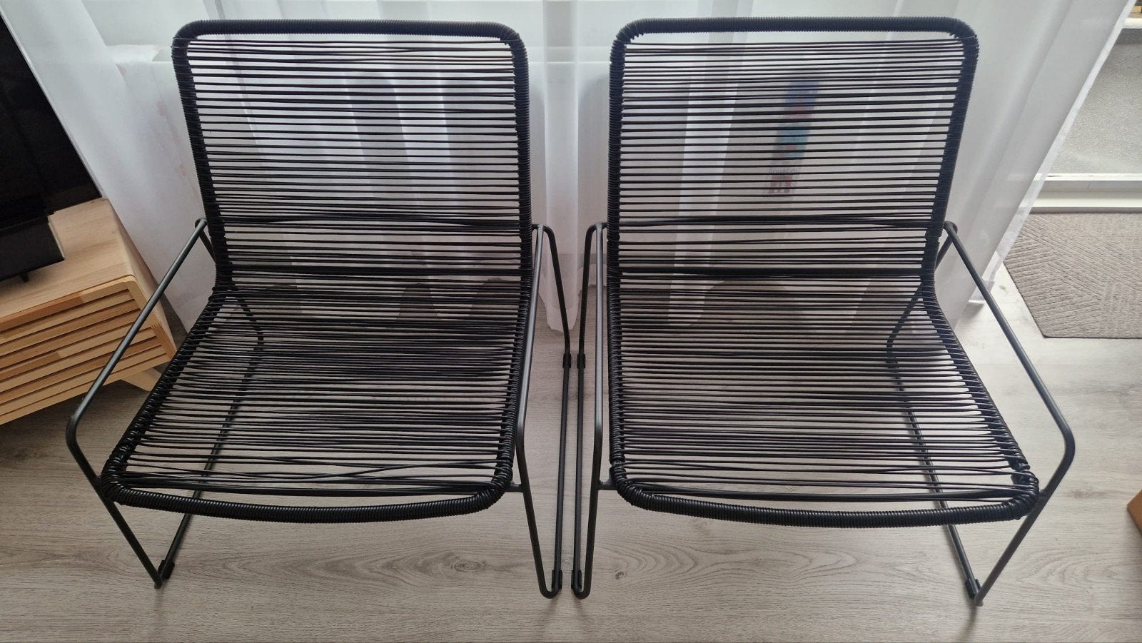 BANDSBERG Lounge stoelen - Zwart (2 stuks), Ophalen, Kunststof, Twee, Modern, Lounge