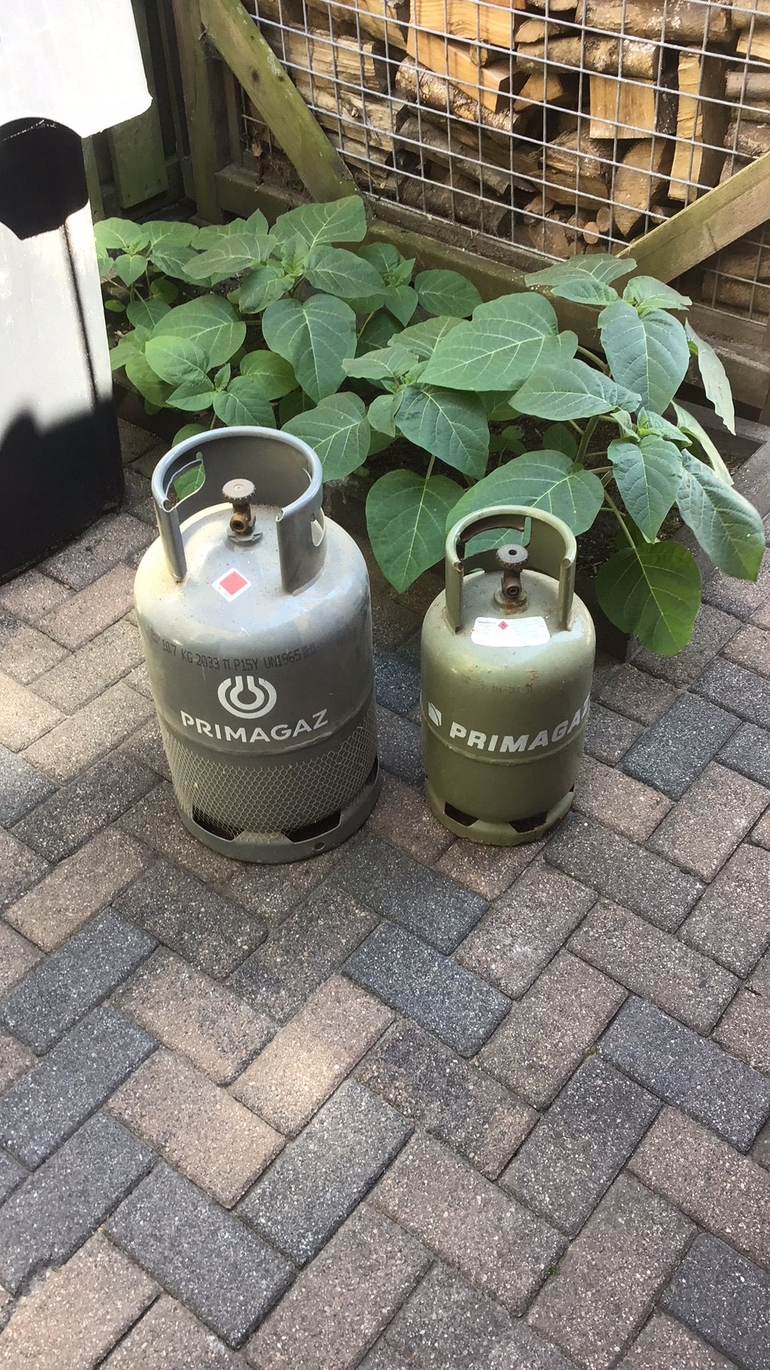 Gasfles 2 x, Ophalen, Zo goed als nieuw