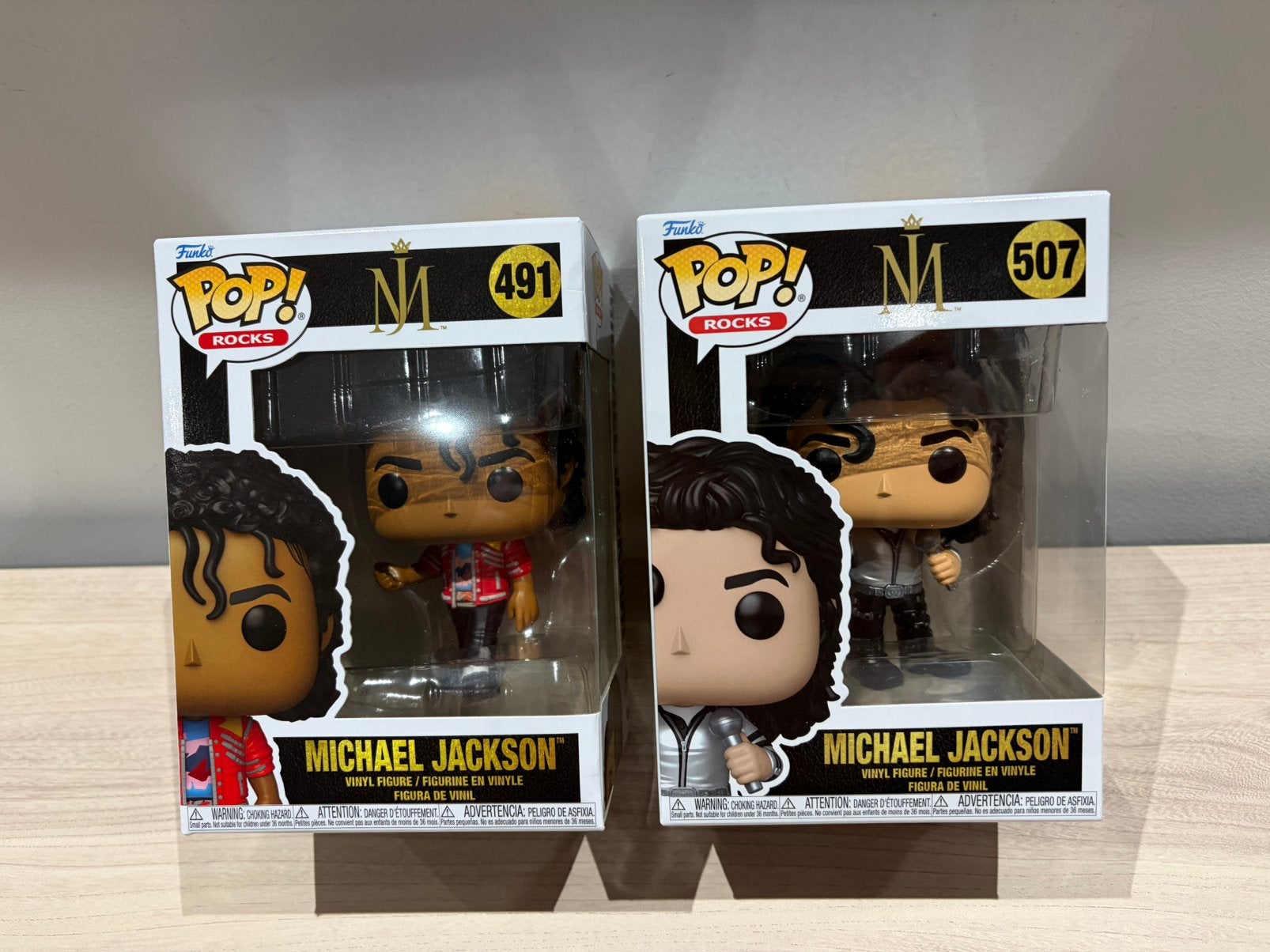 Funko Pop! Rocks Michael Jackson #491 & #507 – Set of 2, Funko Europe, Ophalen of Verzenden, Zo goed als nieuw, 4th floor, 1 Queen Caroline St, London W6 9YN, Verenigd Koninkrijk