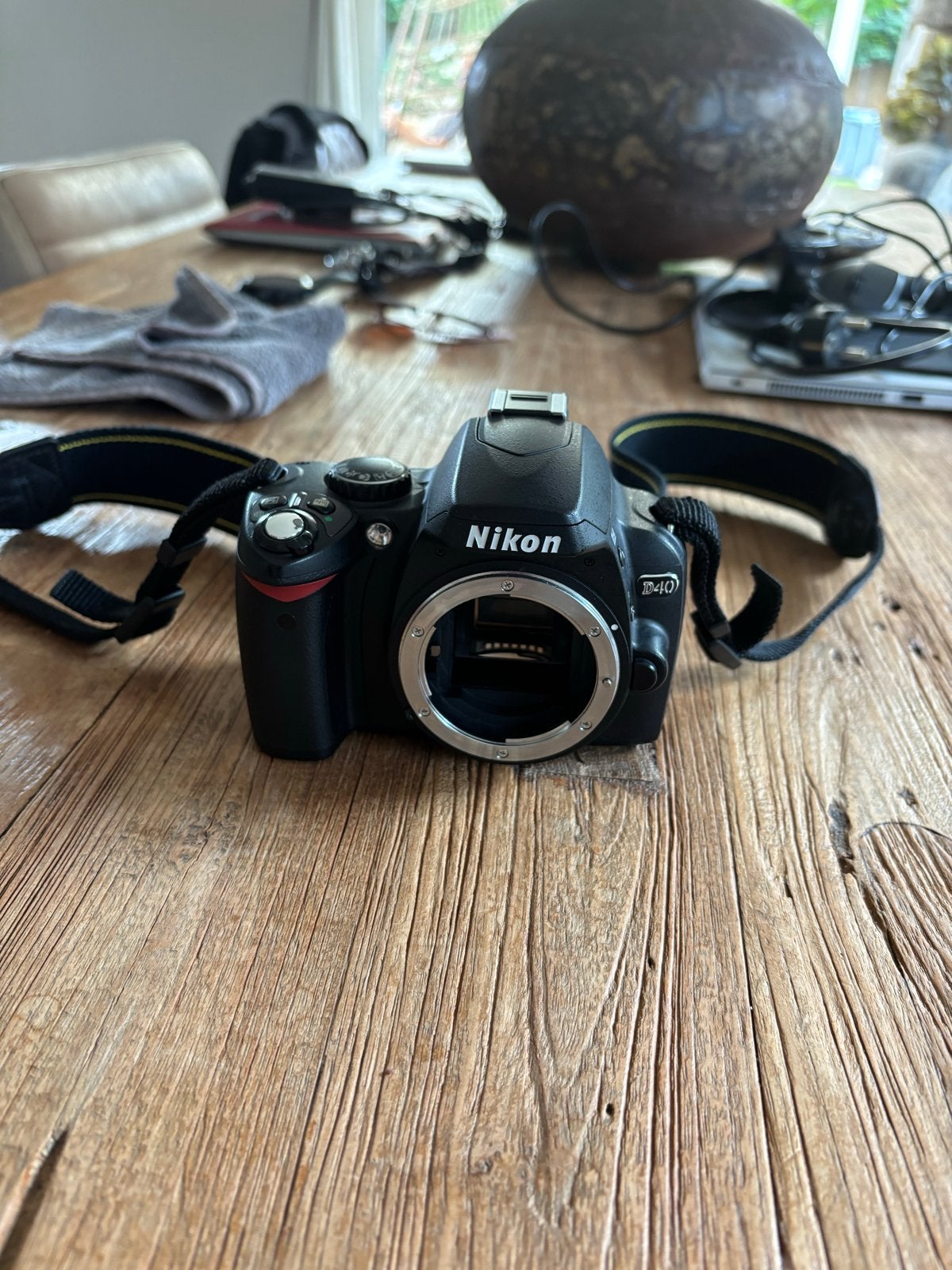 Nikon D40 Spiegelreflexcamera met accessoires, Gebruikt, Spiegelreflex, Accu, Nikon