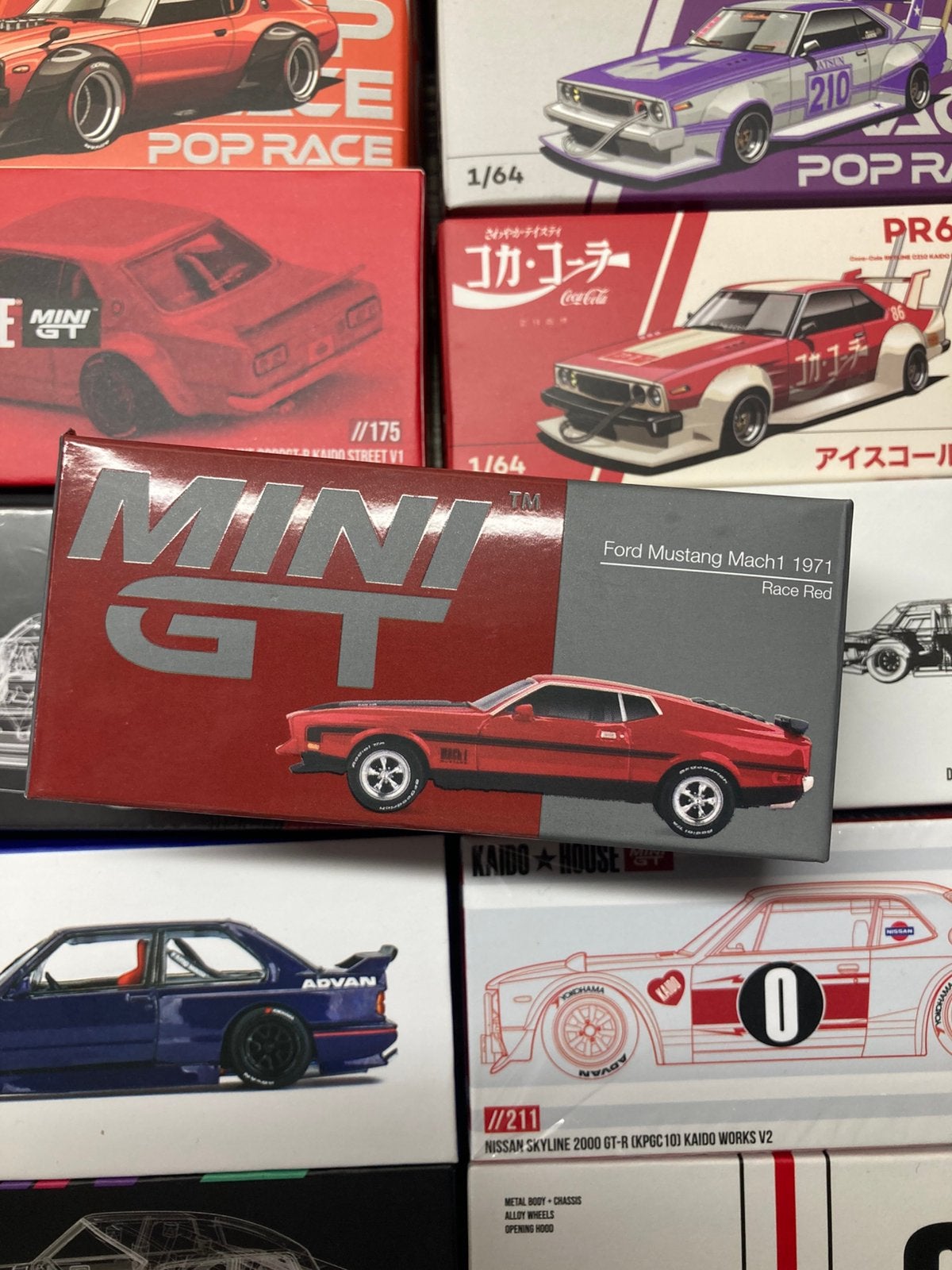 Ford Mustang Mach 1 1971 minigt 1/64, Ophalen of Verzenden, Nieuw, Auto