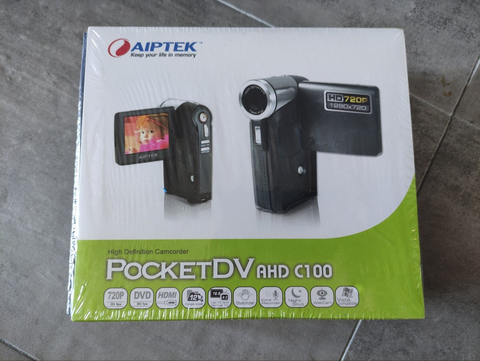 Aiptek pocket dv ahd c100 camcorder in doos sealed, Ophalen of Verzenden, Nieuw