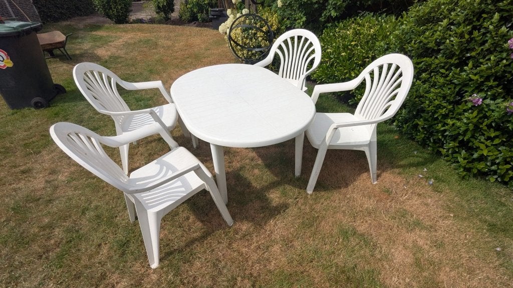 Tuinset, Tuin en Terras, Tuinsets en Loungesets, Ophalen, Gebruikt, 4 zitplaatsen, Tuinset