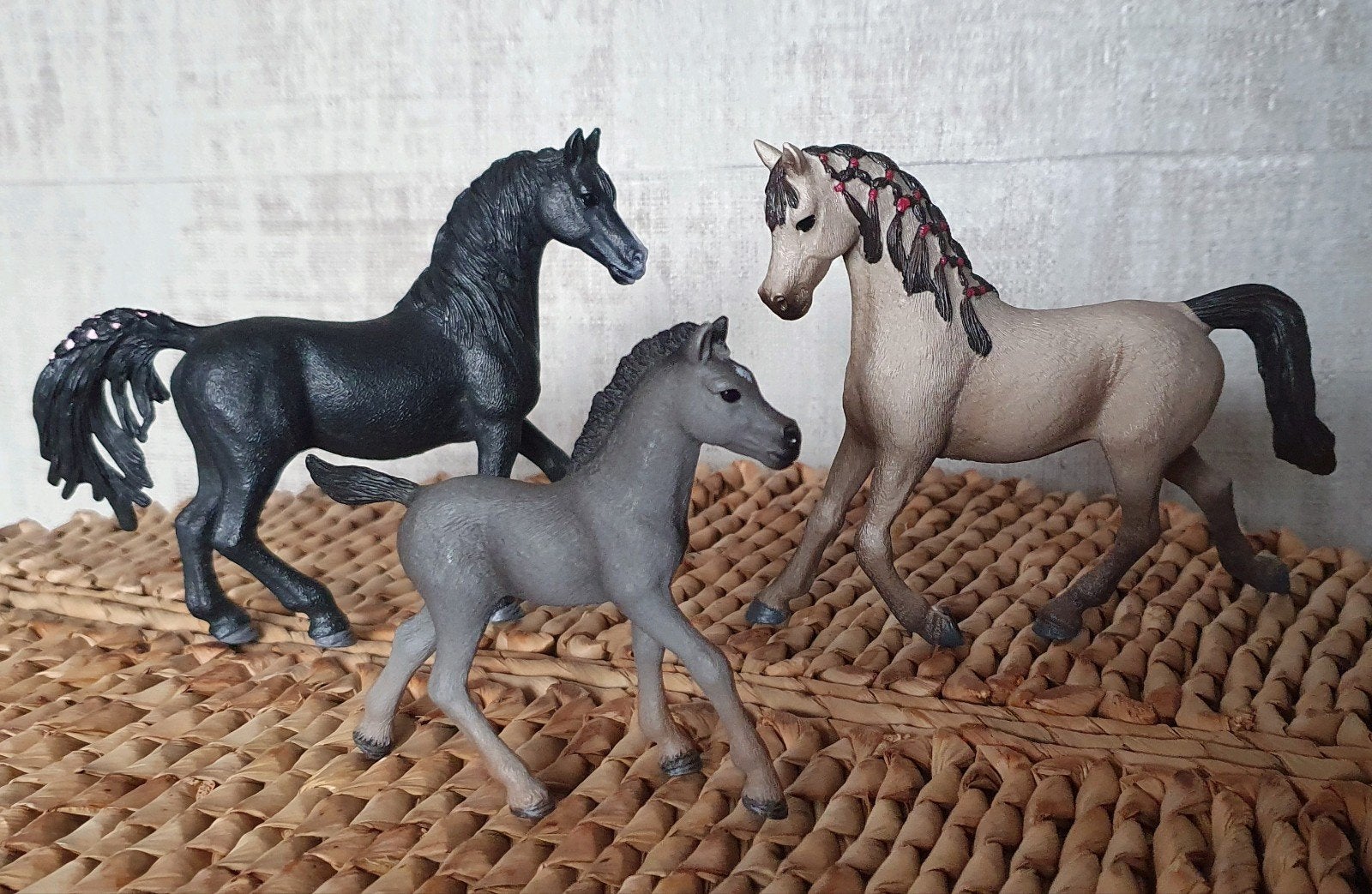 Schleich (exclusief) Arabier Familie Set - GRATIS VERZENDEN!, Ophalen of Verzenden, Zo goed als nieuw, Paard, Beeldje of Figuurtje