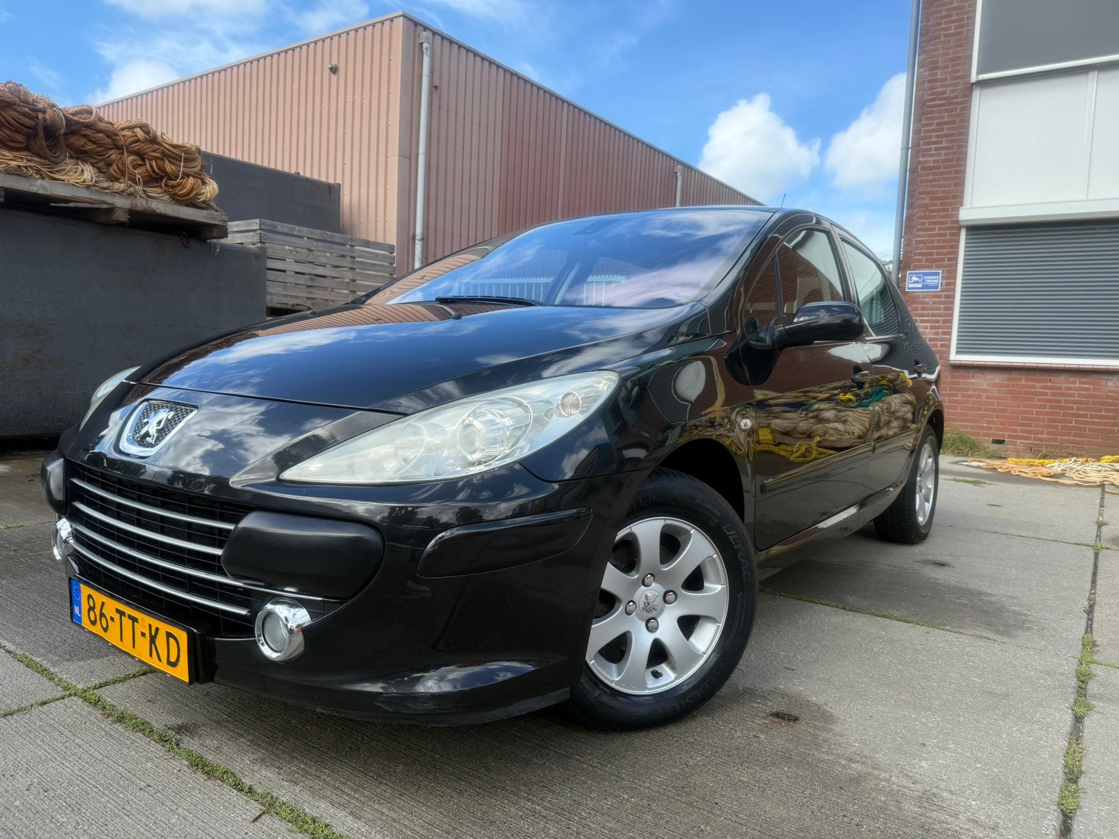 Nette Peugeot 307 1.6|163.000 KM| Nwe APK | Elek Pakket, Auto's, Voorwielaandrijving, 4 cilinders, 635 kg, Zwart