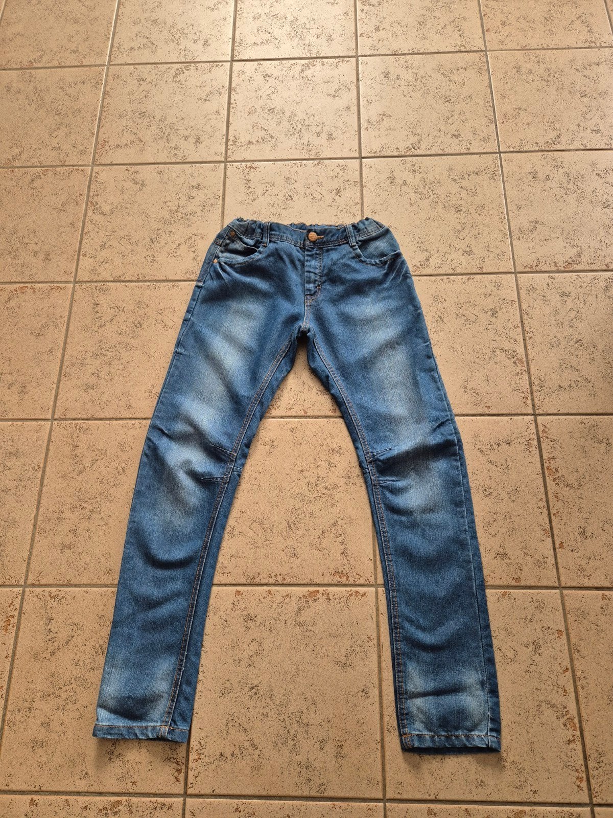 spijkerbroek, mt. 164, Broek, Ophalen of Verzenden, Zo goed als nieuw, Hema
