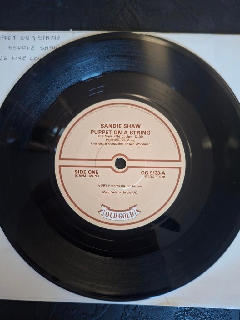 Sandie Shaw - Puppet on a string, Cd's en Dvd's, Vinyl Singles, Ophalen of Verzenden, Gebruikt, Pop
