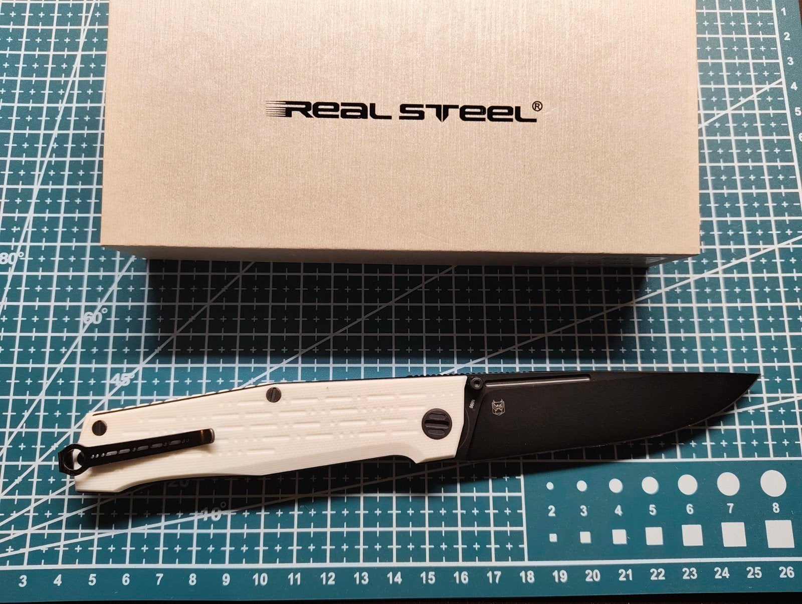 Real Steel Rokot White G10 Zakmes - Nieuw in Doos, Ophalen of Verzenden, Nieuw, Snijgereedschap, Overige merken