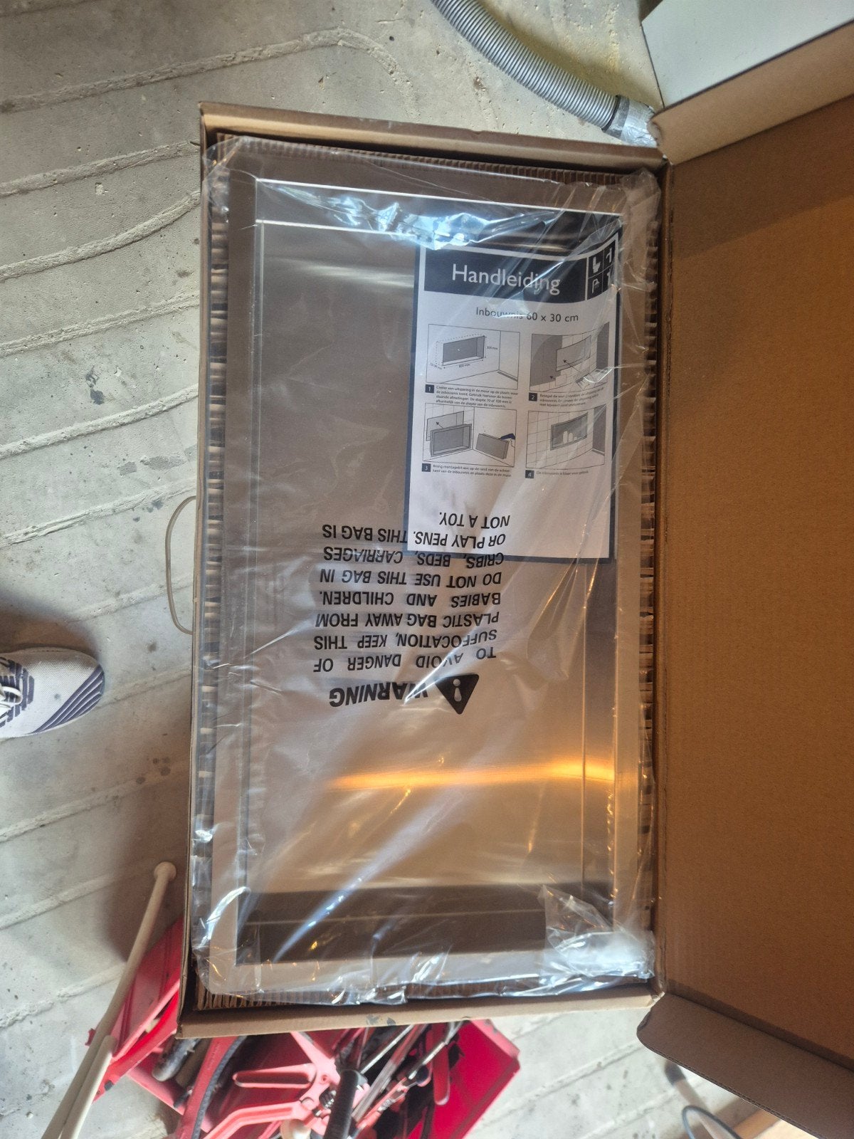 Nieuwe Wiesbaden RVS inbouwnis 30x60x7cm, Ophalen, Nieuw