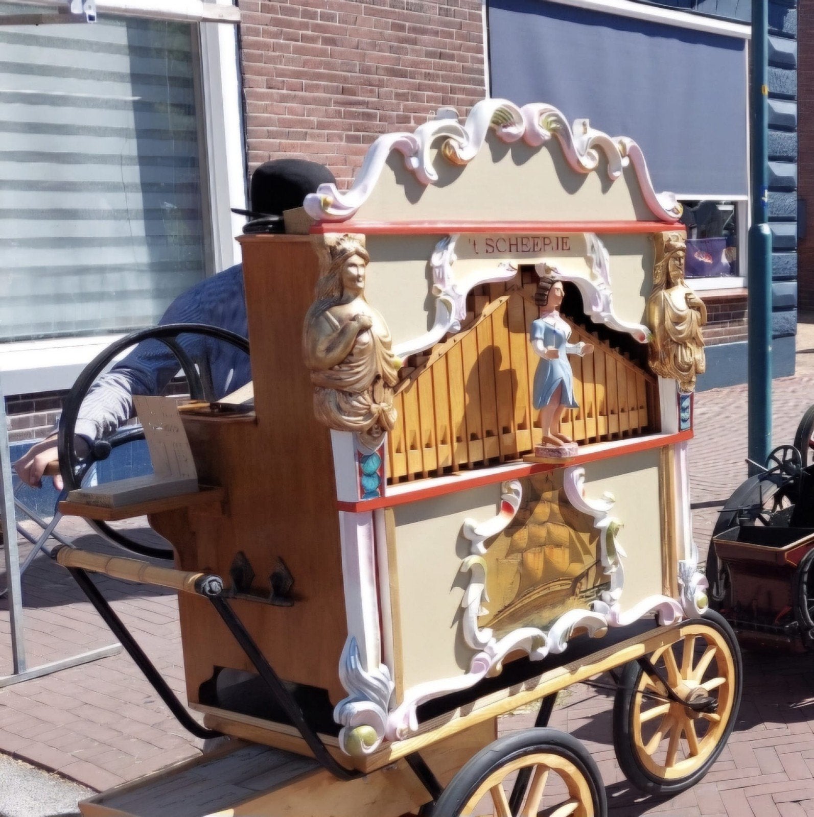 Draaiorgel 't Scheepje - Uniek Muziekinstrument, Ophalen, Gebruikt