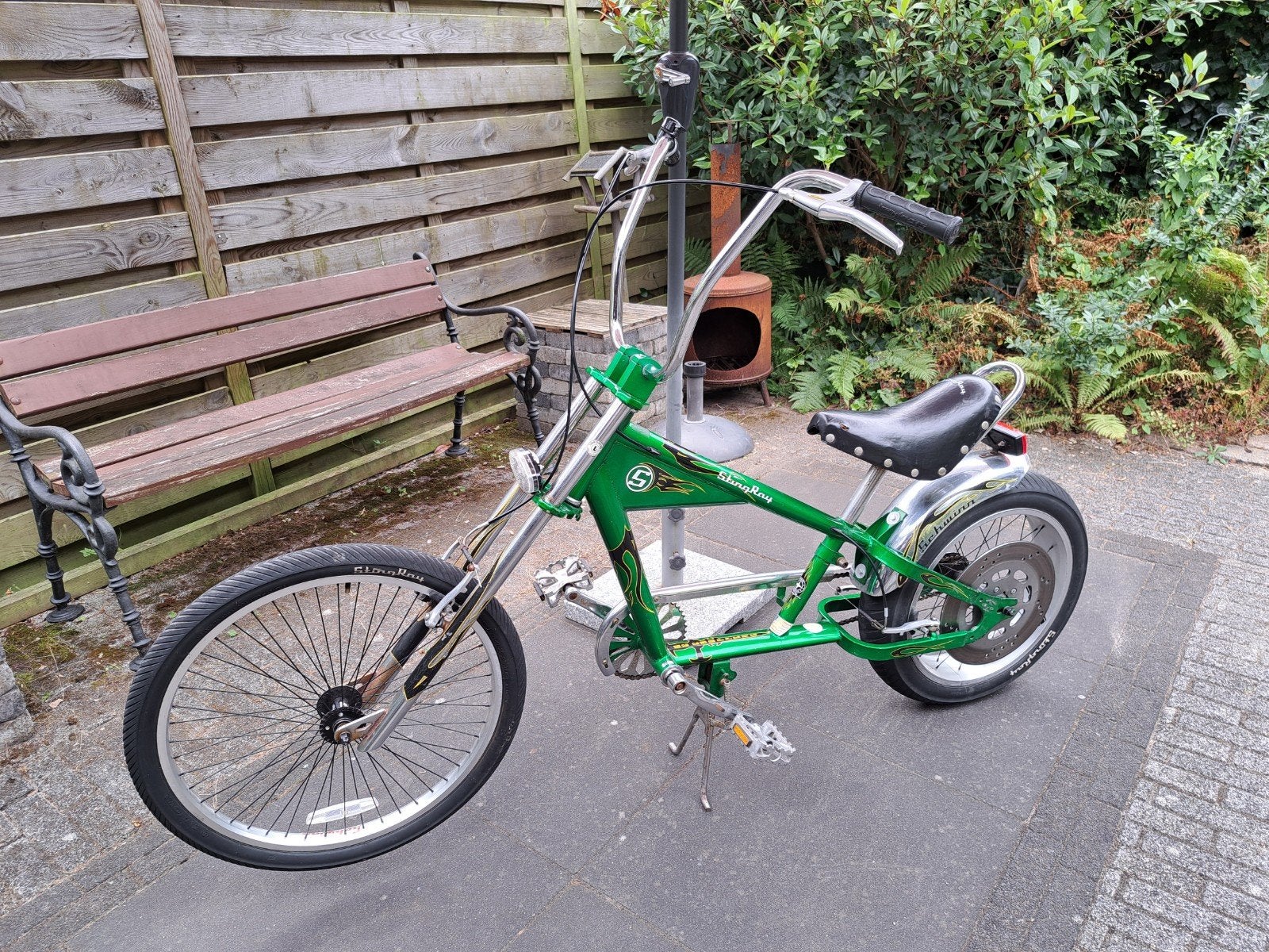 Schwinn Stingray chopperfiets, Ophalen, Gebruikt, Velgrem, Handrem