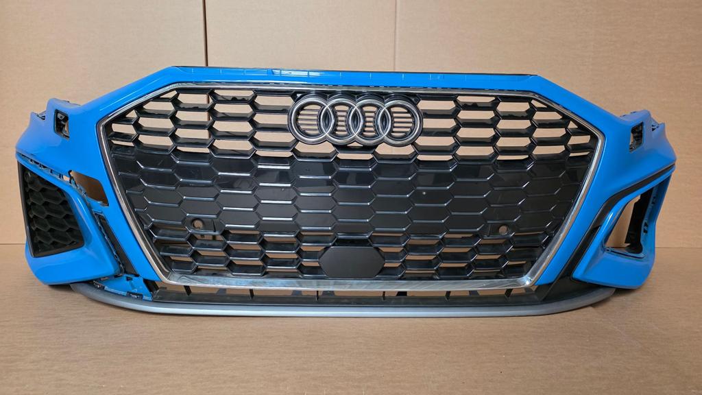 Voorbumper Audi A3 8Y S-Line KLS PDC ORGINEEL BUMPER 8Y0, Gebruikt, -, Voor, Ophalen of Verzenden