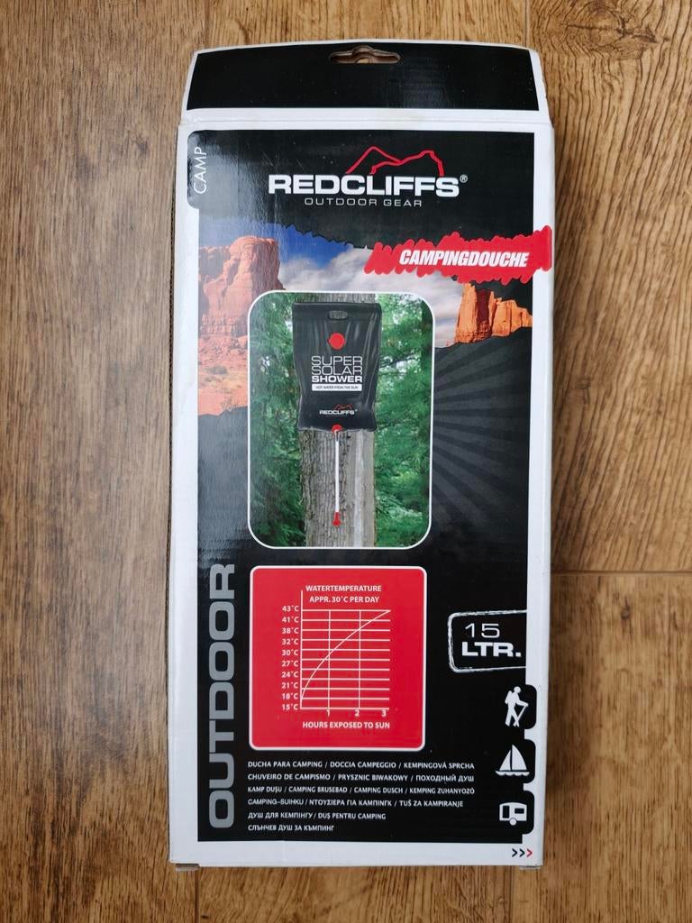 Redcliffs Campingdouche 15L - Super Solar Shower, Ophalen of Verzenden, Nieuw