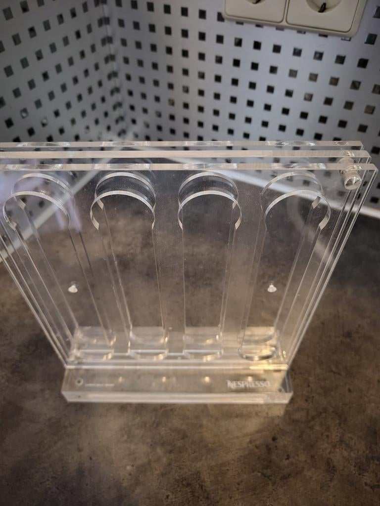 Nespresso cuphouder acryl, Ophalen, Zo goed als nieuw