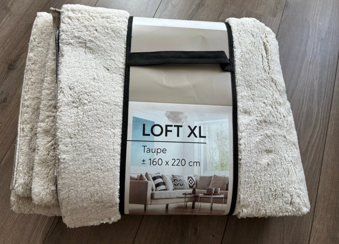 Nieuw vloerkleed, taupe, 160x220cm, Ophalen, 150 tot 200 cm, Modern, Rechthoekig