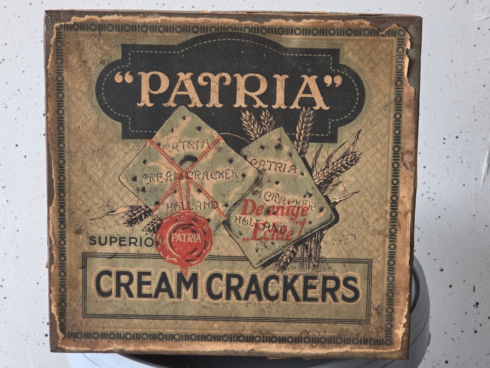 Patria Cream Crackers Biscuit blik Amsterdam, Ophalen of Verzenden, Gebruikt, Overige