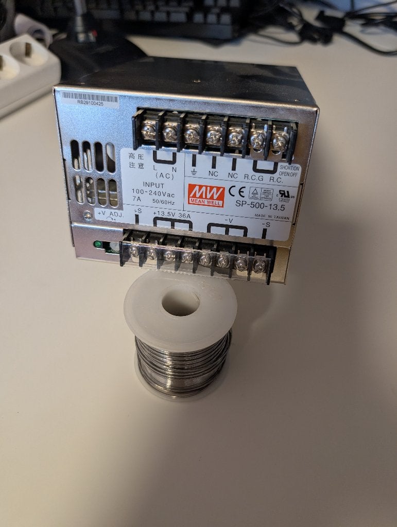 MEAN WELL SP-500-13.5 Geschakelde Voeding 13.5v 36A, Ophalen, Zo goed als nieuw, Zender