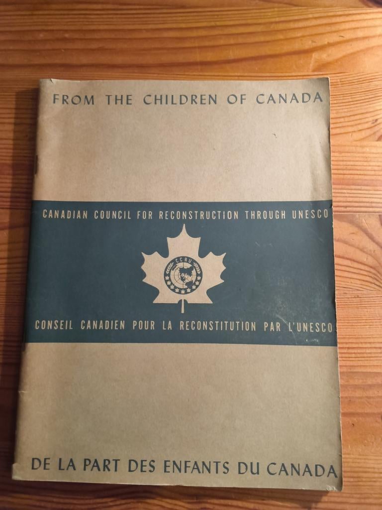 Vintage Canadees UNESCO Notitieboekje - Zeldzaam, Boeken, Niet van toepassing, Ophalen of Verzenden, Gamma, Onbekend