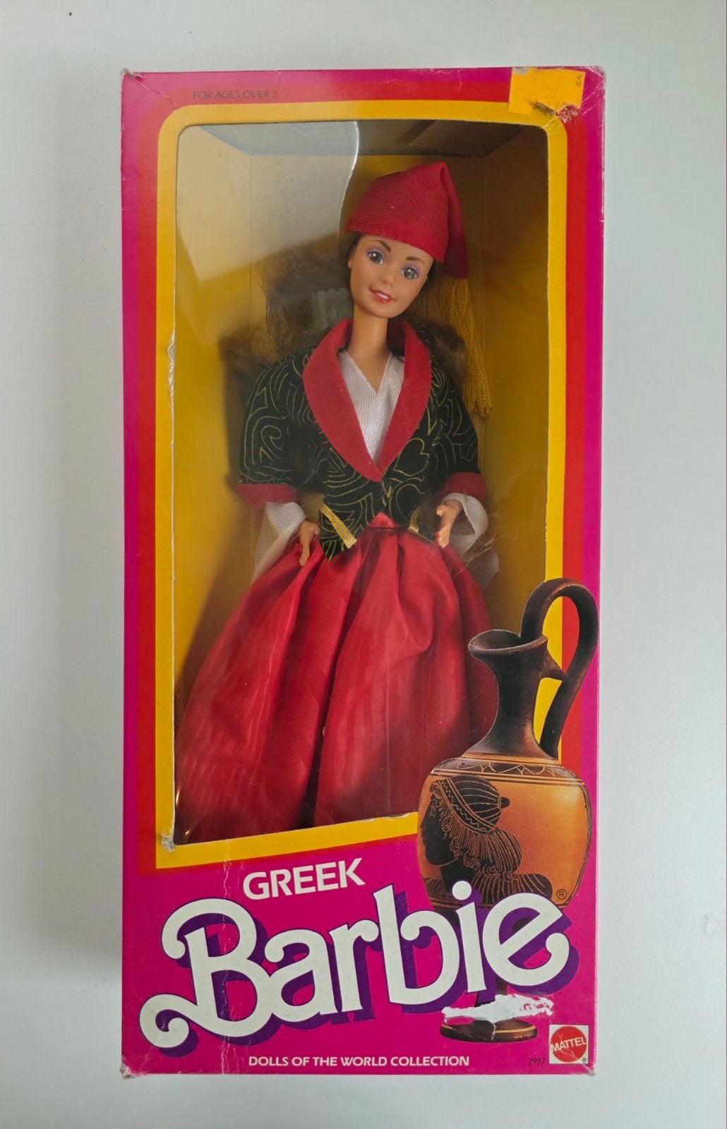 Barbie Dolls of The World collection Greek 1985 NRFB, Verzamelen, Poppen, Ophalen of Verzenden, Nieuw, Fashion Doll