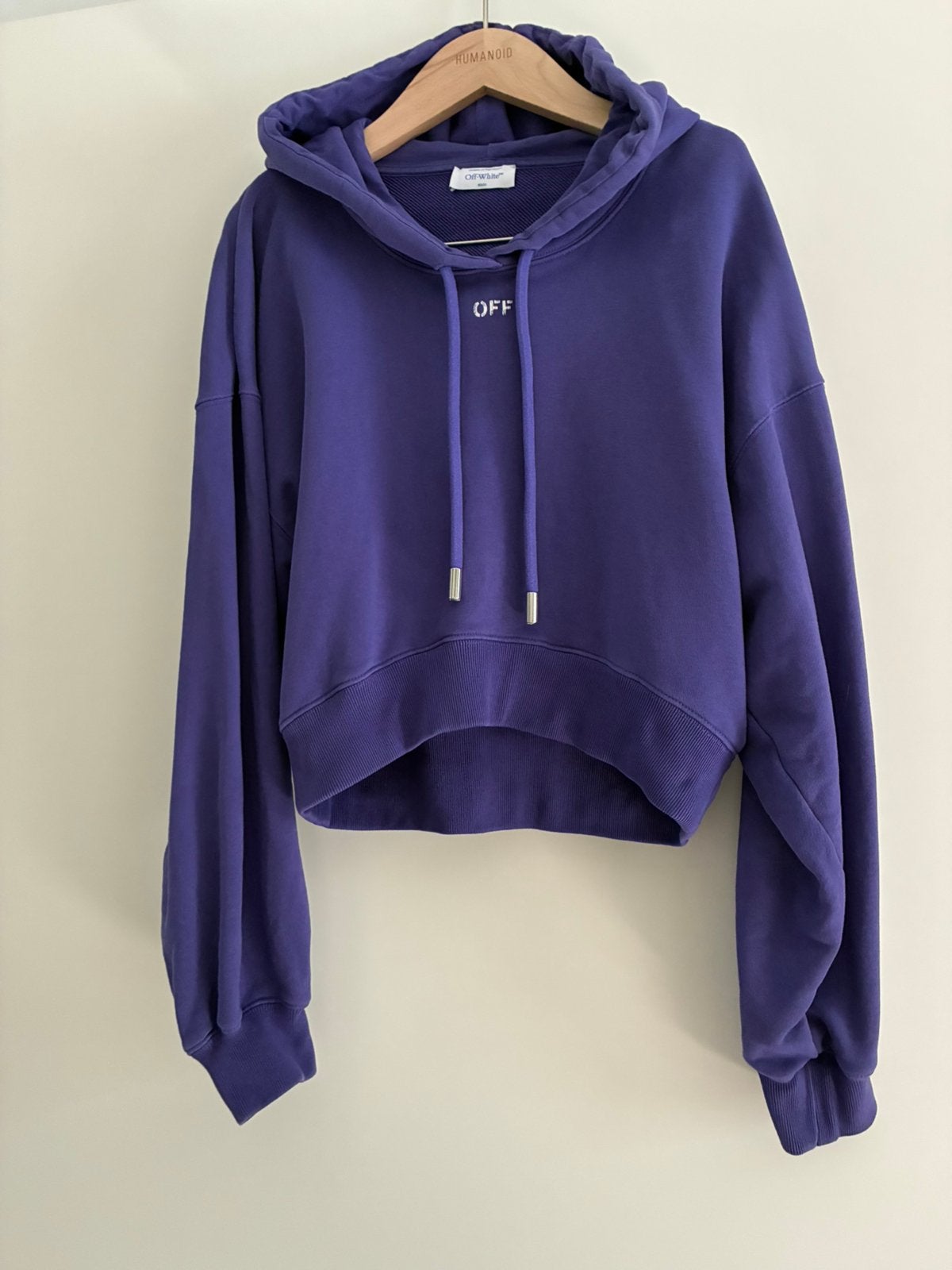 OFF-WHITE hoody met jogger pak suit mt.L nieuwstaat!, Verzenden, Zo goed als nieuw, Maat 42/44 (L), Paars