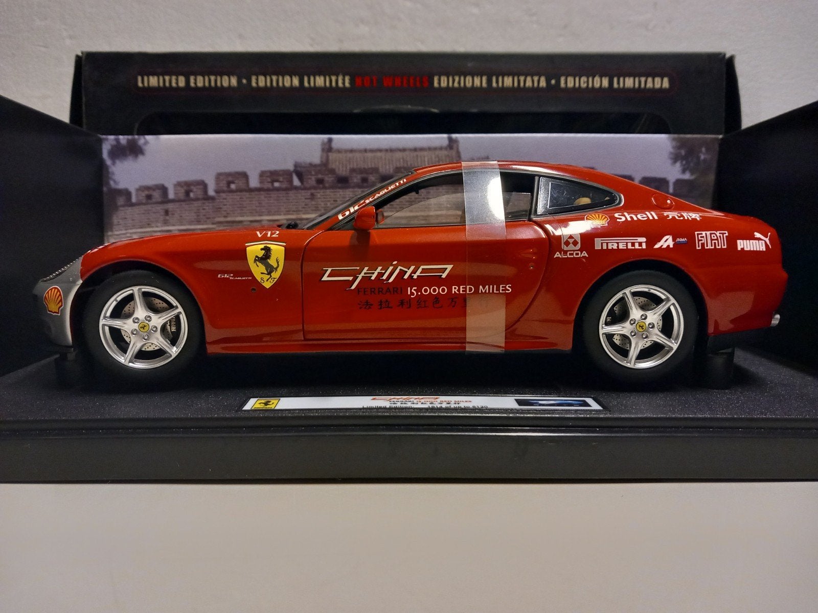 Ferrari 612 Scaglietti red ELITE Hot Wheels metal 1:18 KRD, Hobby en Vrije tijd, Ophalen of Verzenden, Zo goed als nieuw, Auto