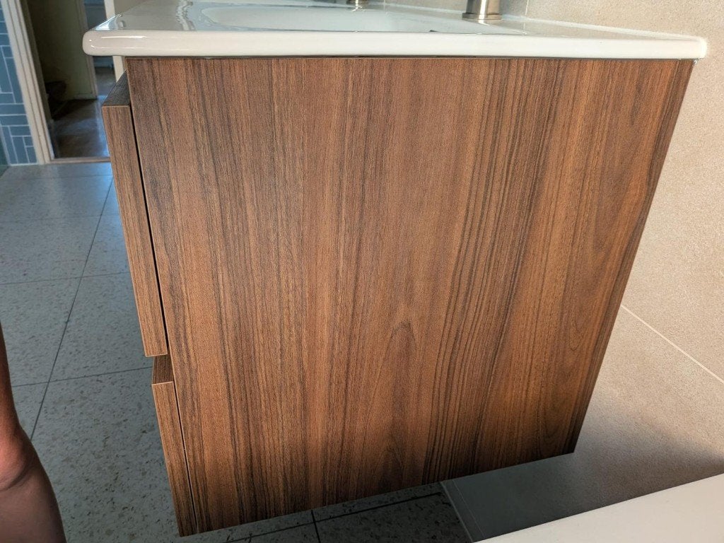 Badkamermeubel met wastafel, Ophalen, 100 tot 150 cm, Zo goed als nieuw, Minder dan 100 cm