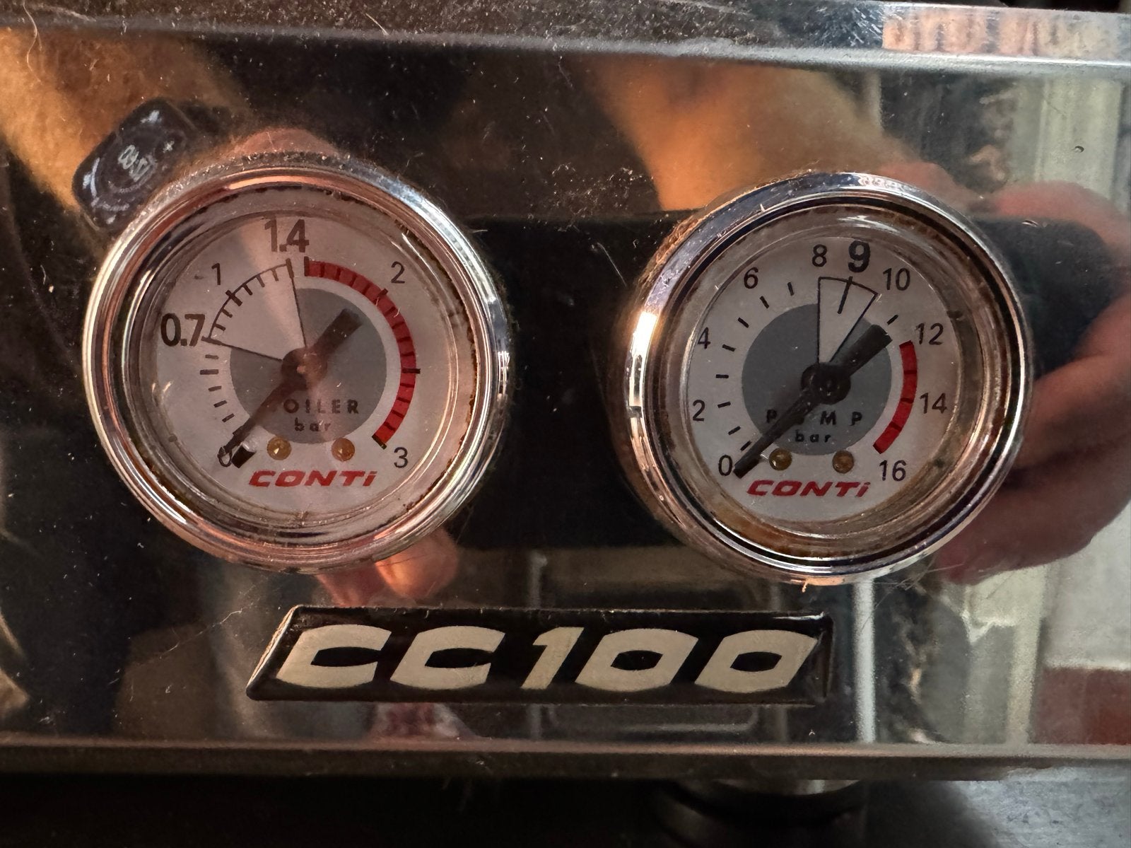 Conti CC100 Espressomachine - Professionele Kwaliteit, Witgoed en Apparatuur, Koffiezetapparaten, Ophalen, Gebruikt, Espresso apparaat