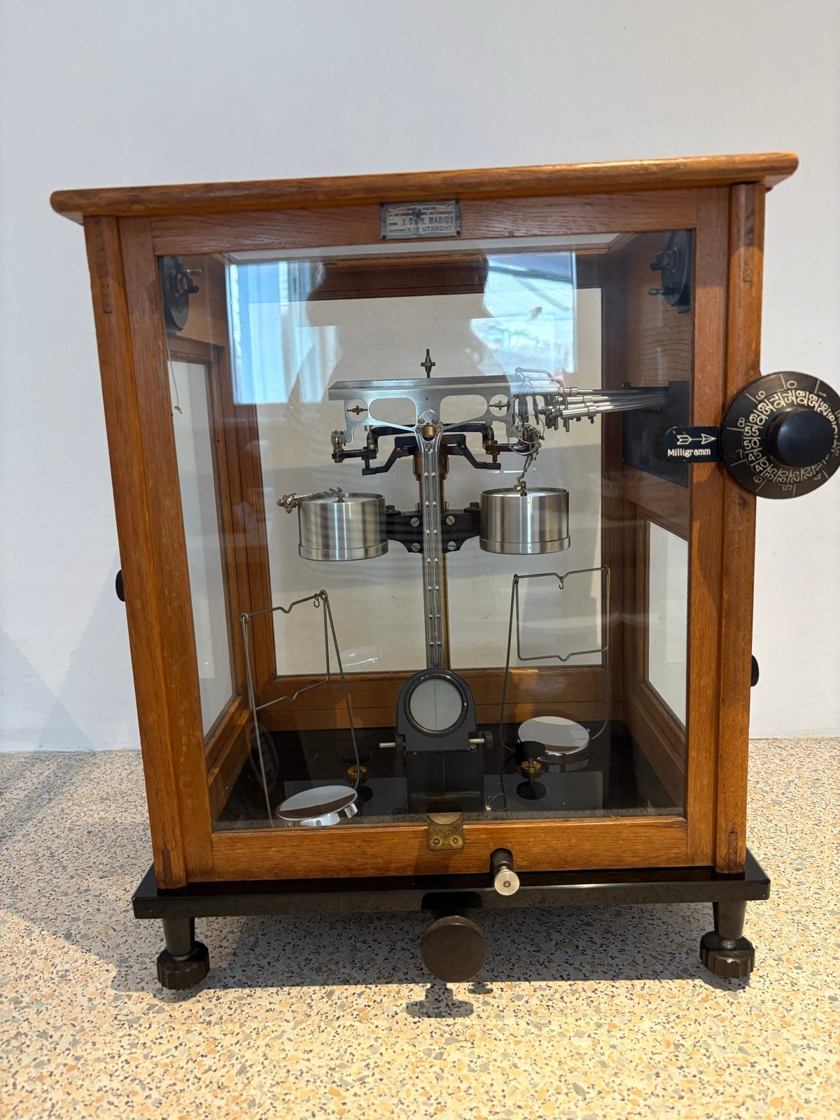 Antieke Precisie Balans van J.G.H. Marius, Utrecht, Antiek en Kunst, Ophalen