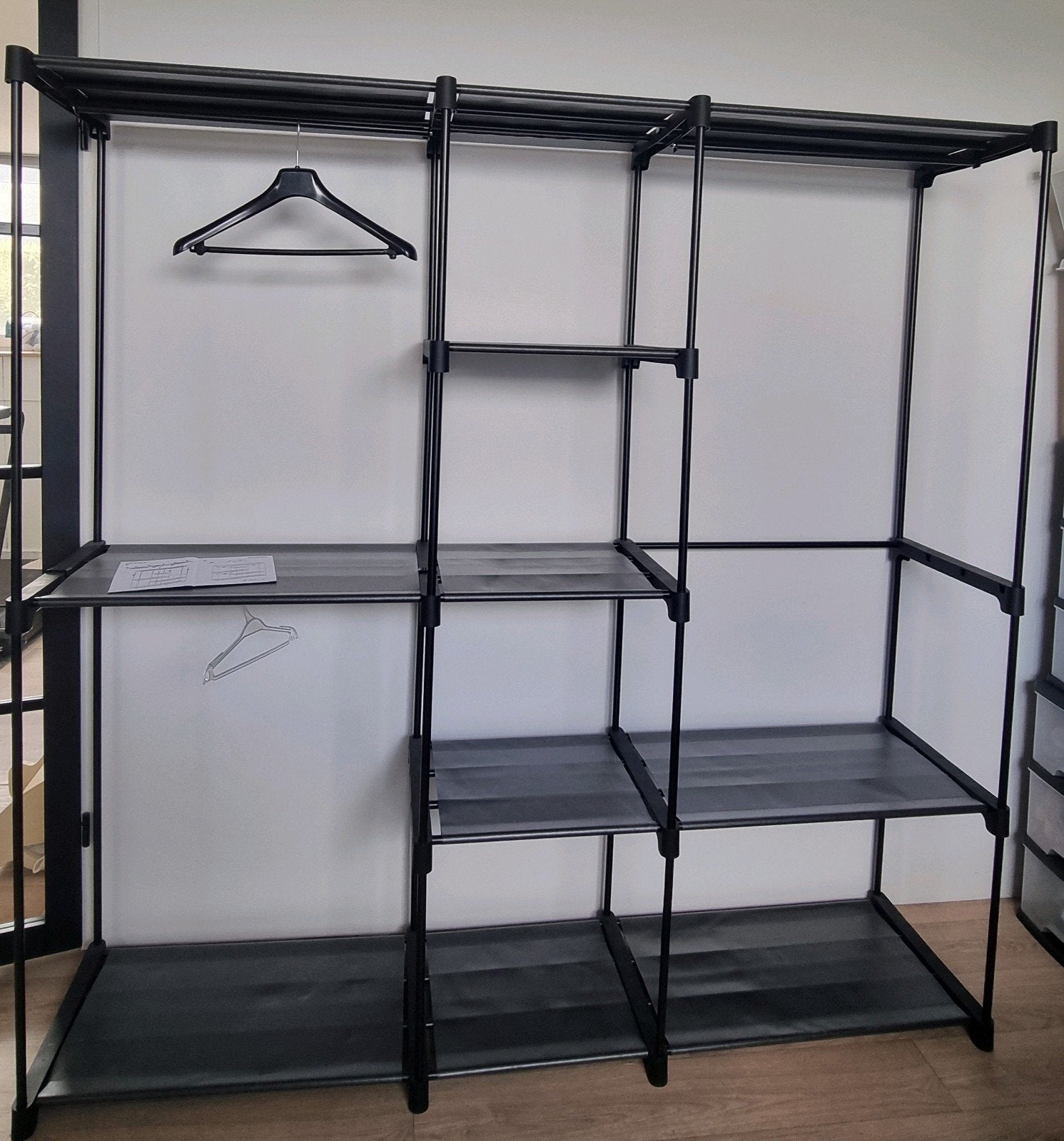 Open kast zwart, kledingrek, Dieren en Toebehoren, Ophalen, Zo goed als nieuw, Kunststof, Overige typen