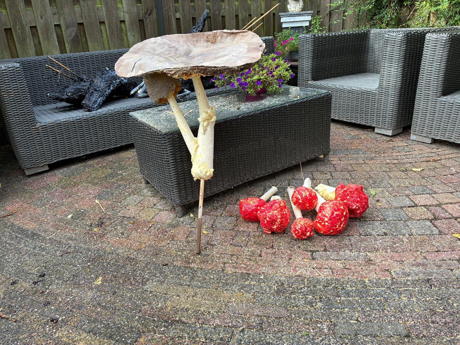 straat versiering, Ophalen
