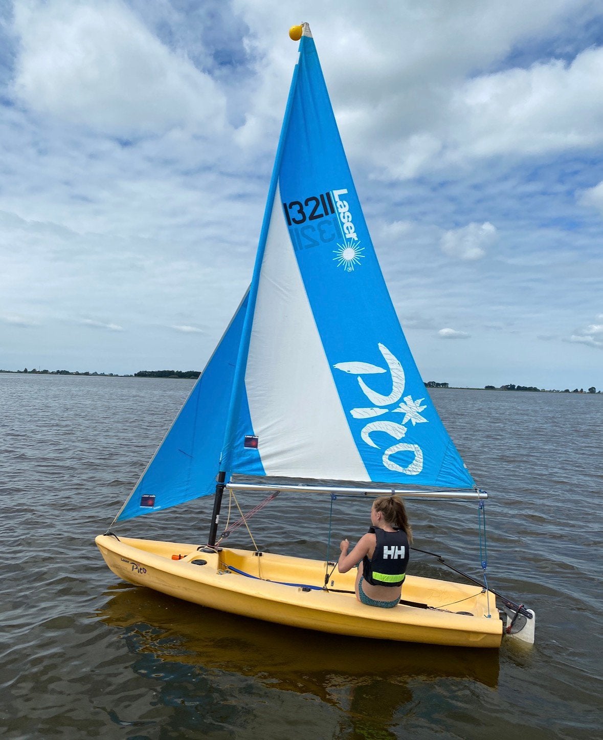Laser Pico met wegtrailer - complete boot in goede staat!, Ophalen, Gebruikt, Inclusief trailer, Laser