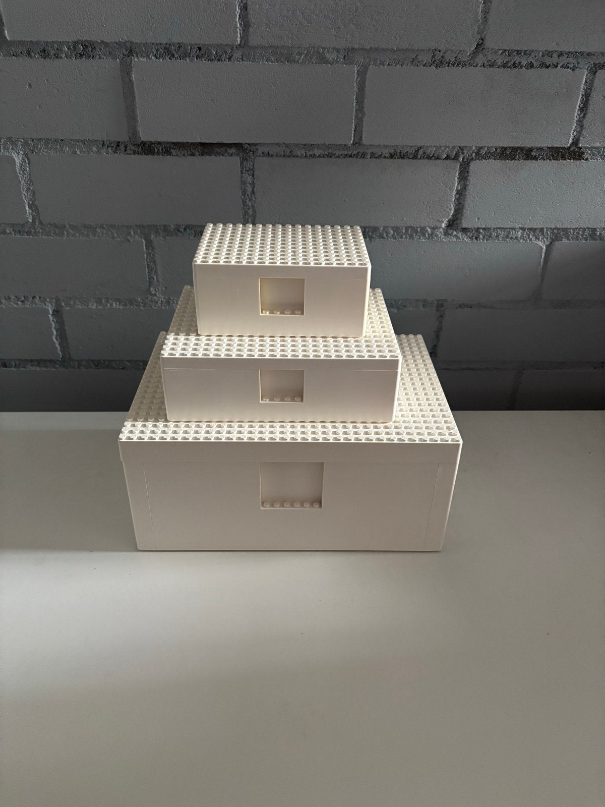 Witte LEGO opbergdozen - Set van 3, Ophalen, Gebruikt, Overige merken