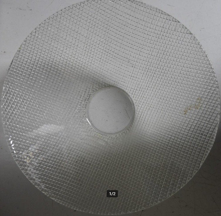 schaal serveer fruit rond cirkels glas decoratie sier 30cm, Huis en Inrichting, Schaal, Rond, Ophalen of Verzenden, Glas