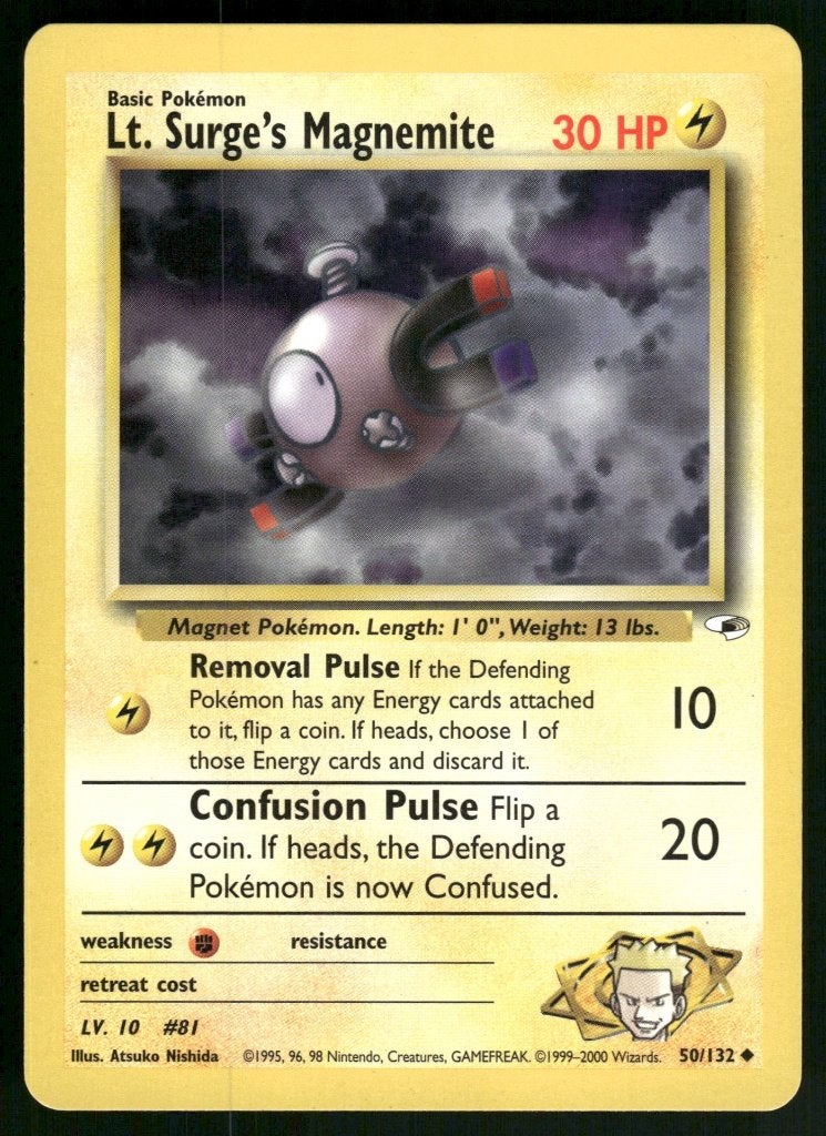 Lt. Surge's Magnemite 50/132 - Gym Heroes (NM), Verzenden, Gebruikt