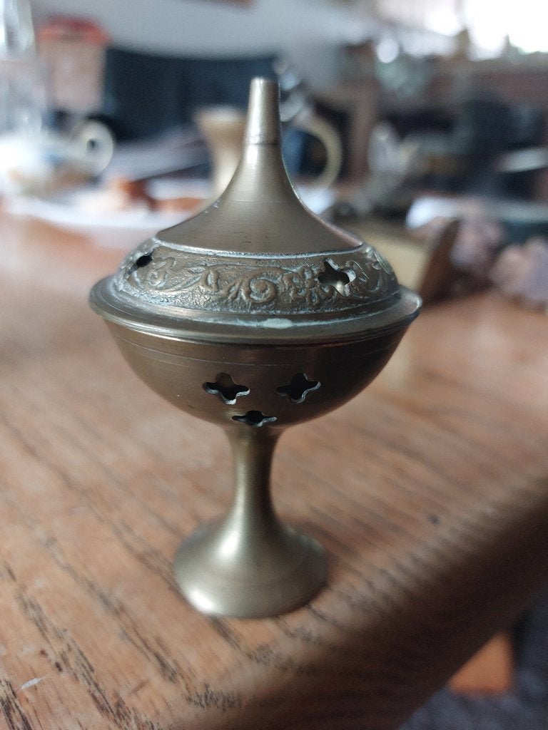 Antiek koperen wierrookbrandertje, Antiek en Kunst, Antiek | Koper en Brons, Ophalen of Verzenden, Koper