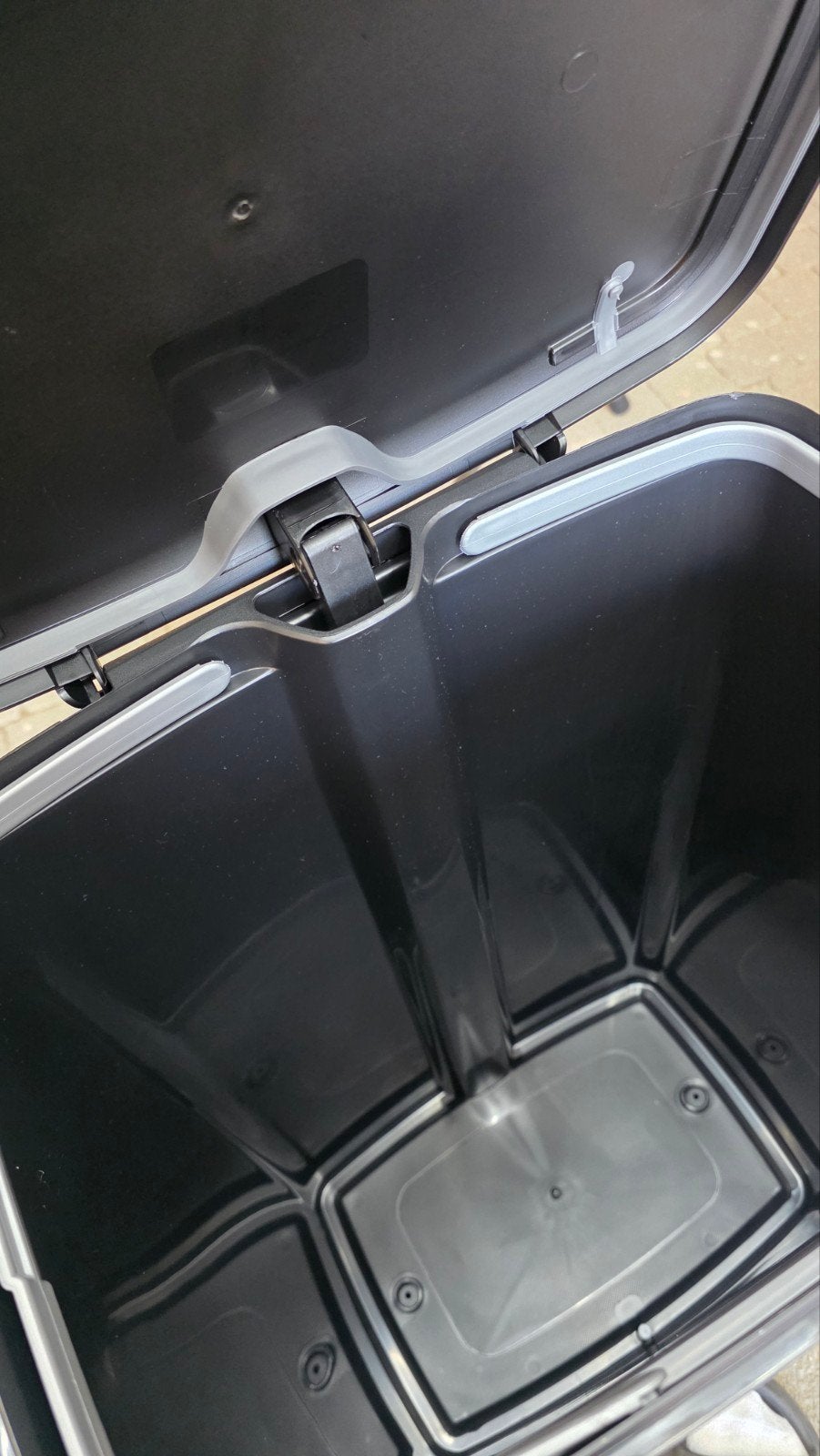 Curver Deco bin metalics 246364 Afvalbak 50 l RVS, Met pedaal, Nieuw, 40 liter of meer, Ophalen of Verzenden