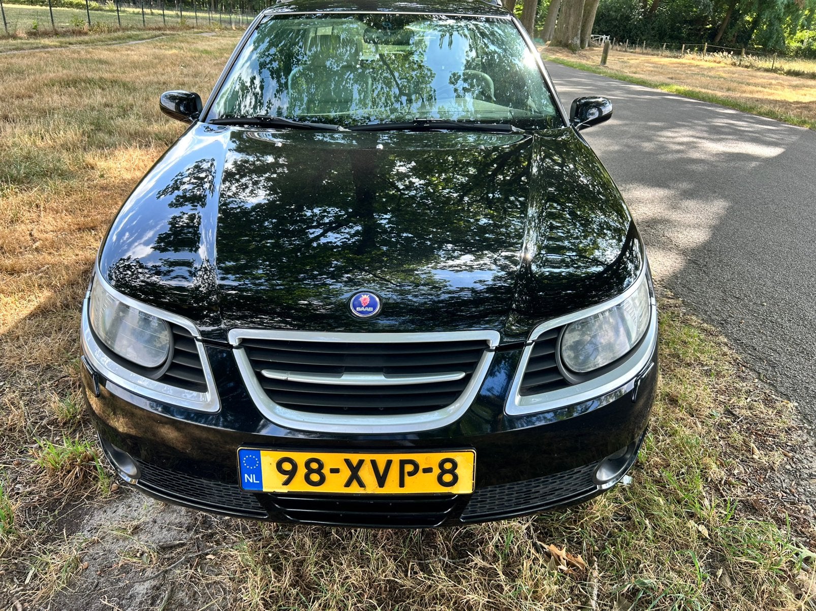 Saab 9-5 2.3 T Sport Estate AUT 2008 Zwart, 1800 kg, 4 cilinders, 2290 cc, Zwart
