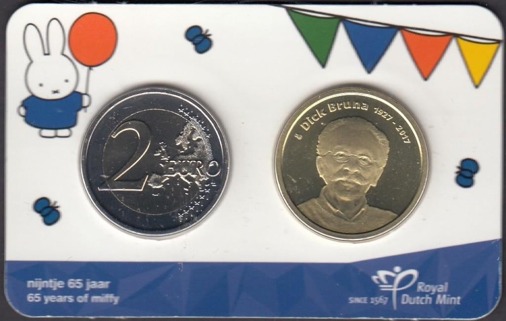 Nederland- 2020- 65 Jaar Nijntje - Dick Bruna - BU Kwaliteit, Postzegels en Munten, Munten | Nederland, Verzenden, Koningin Beatrix