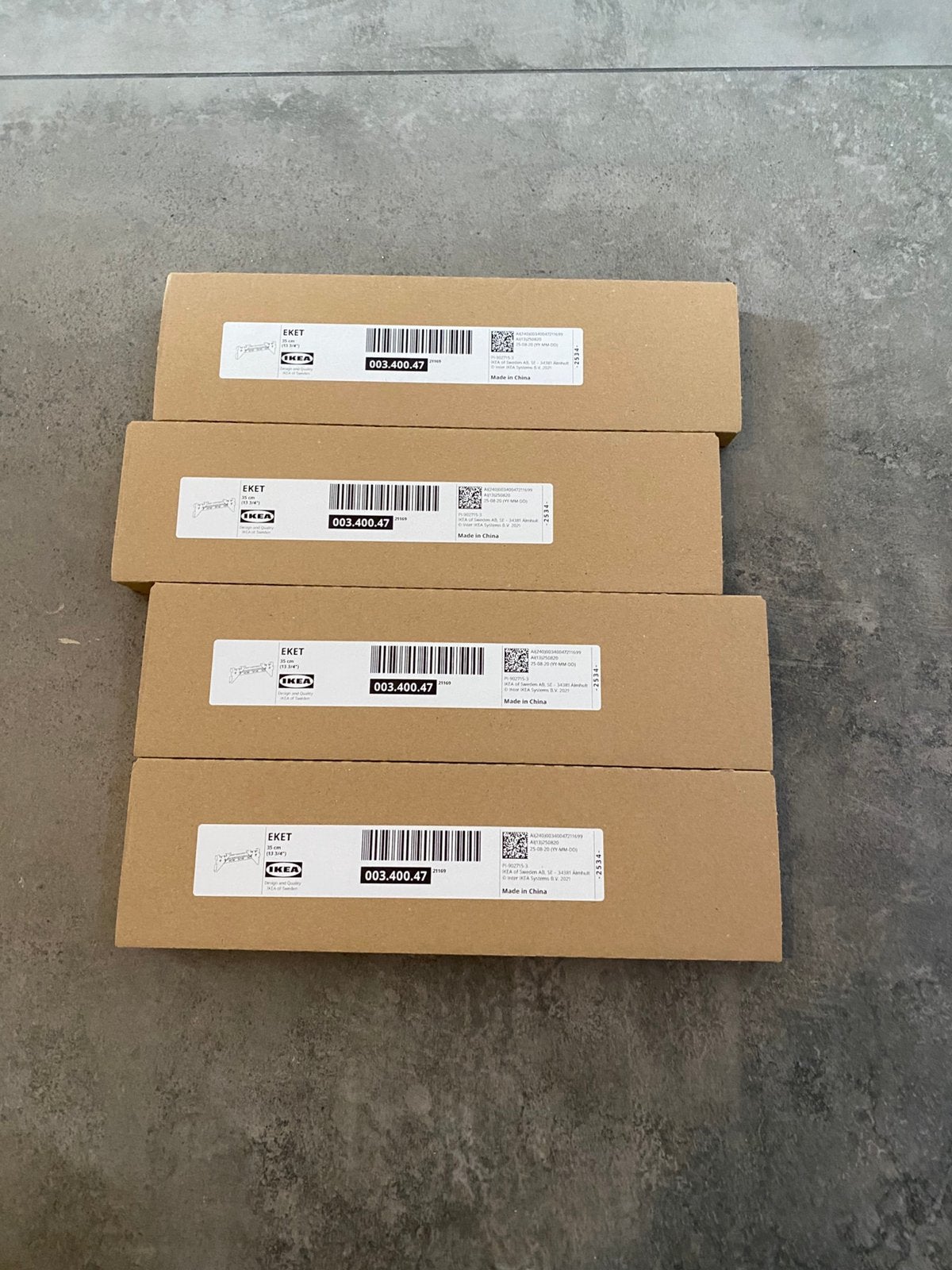 Ikea Eket rails 35cm 4 stuks, Ophalen, Nieuw