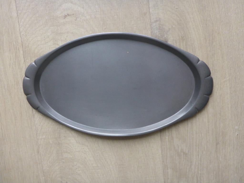 Onderschaaltje voor roomstelletje, tin, 94%, Antiek en Kunst, Antiek | Tin, Ophalen of Verzenden