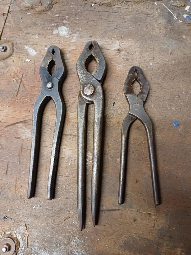 Set van 3 vintage tangen - oud gereedschap, Antiek en Kunst, Antiek | Gereedschap en Instrumenten, Ophalen of Verzenden