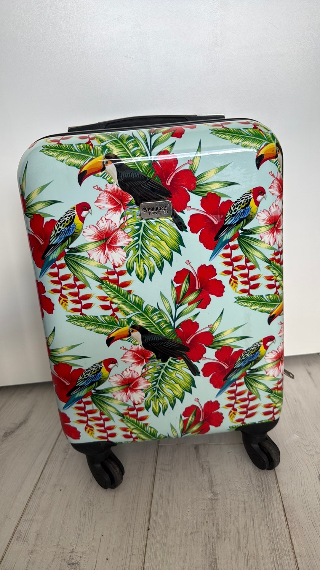 Rolkoffier handbagage, Ophalen, 50 tot 60 cm, Hard kunststof, Zo goed als nieuw