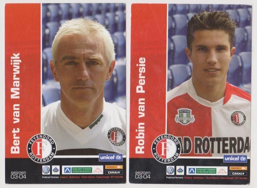 Feyenoord Spelerskaarten, Verzamelen, Sportartikelen en Voetbal, Zo goed als nieuw, Spelerskaart, Feyenoord, Verzenden