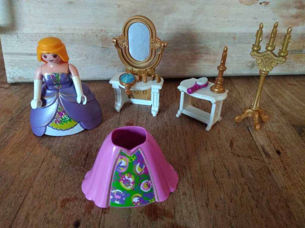 Playmobil prinses met kaptafel, Losse onderdelen, Ophalen of Verzenden, Zo goed als nieuw, Figuren