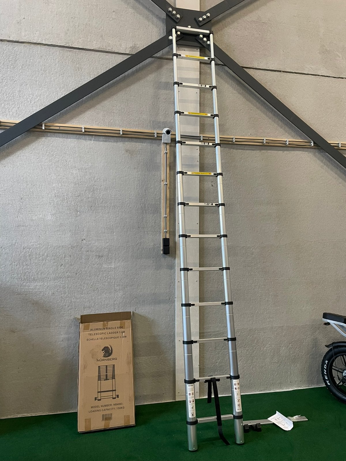 Nieuwe 3.8 of 4.4M telescoop ladders, Doe-het-zelf en Verbouw, Nurnberg, Nieuw, De kooi, Ophalen of Verzenden