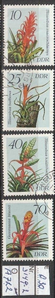 DDR Bromelia Michel 3149-52 Nr.A722g, Verzenden, DDR, Gestempeld