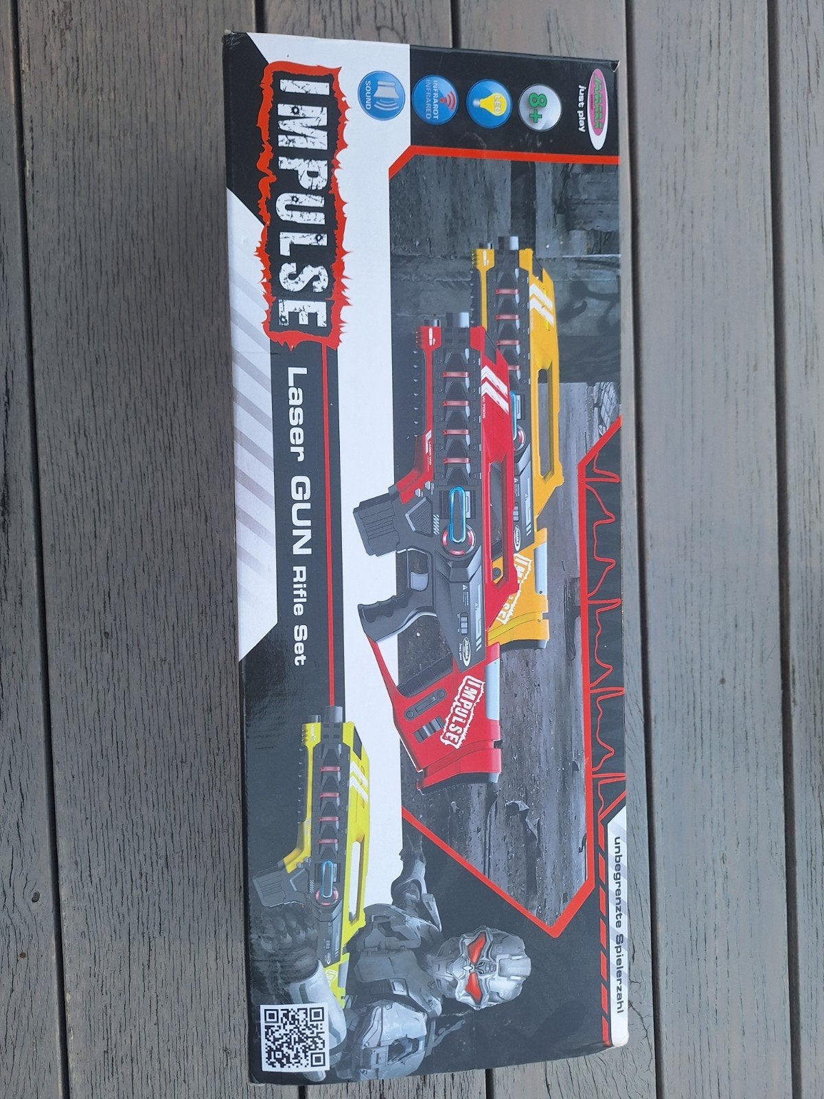 4x Impulse Laser Gun Rifle Set - Lasergame Plezier!, Ophalen of Verzenden, Zo goed als nieuw, Jongen of Meisje