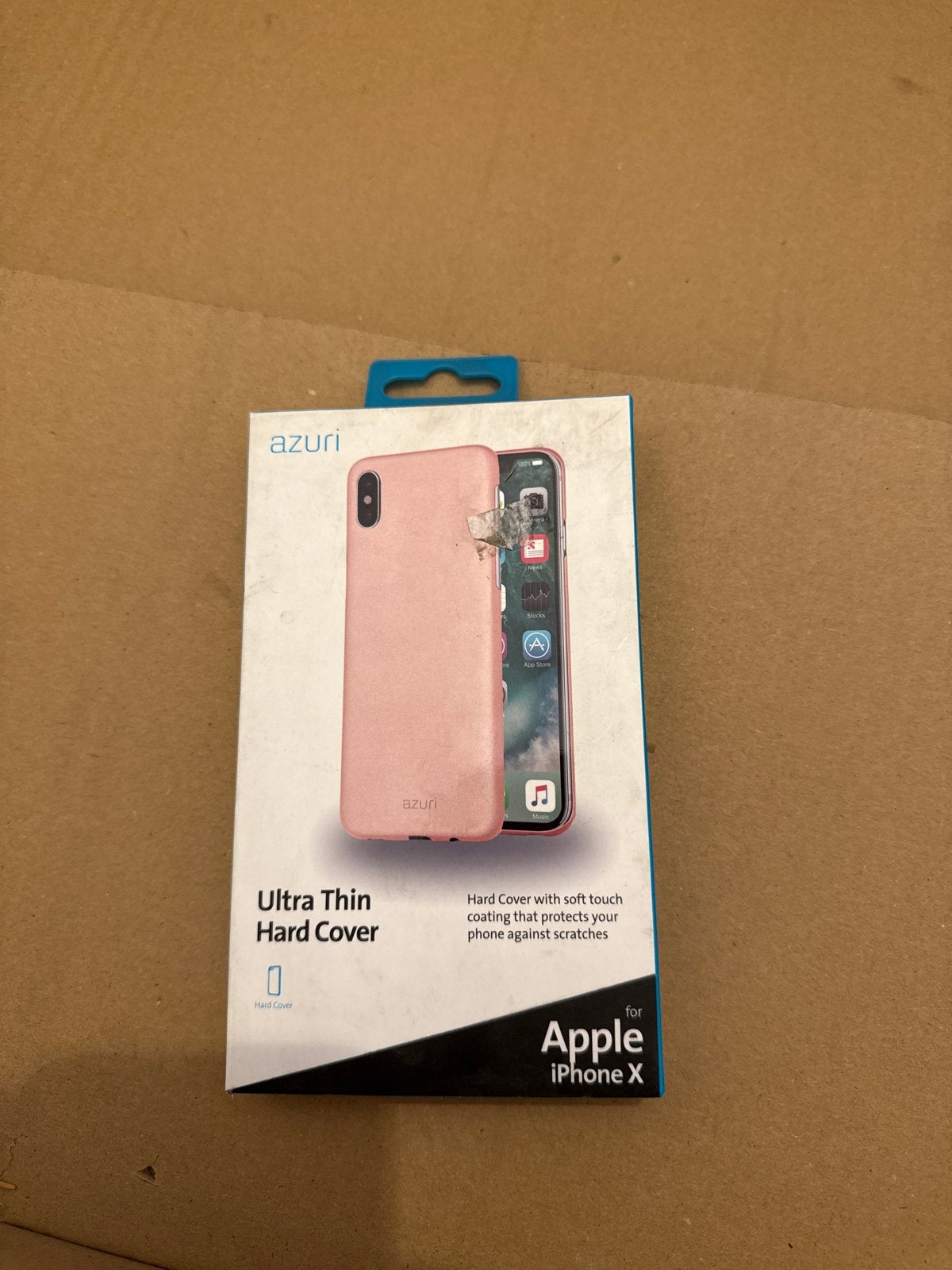 Azuri Ultra Thin Hard Cover voor Apple iPhone X - Roze, Kunststof, Krasbestendig, Overige merken, Nieuw