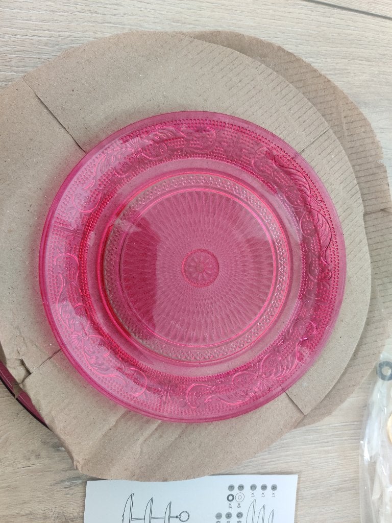 Étagère rose, Glas of Glazen, Nieuw, Ophalen of Verzenden, Glas