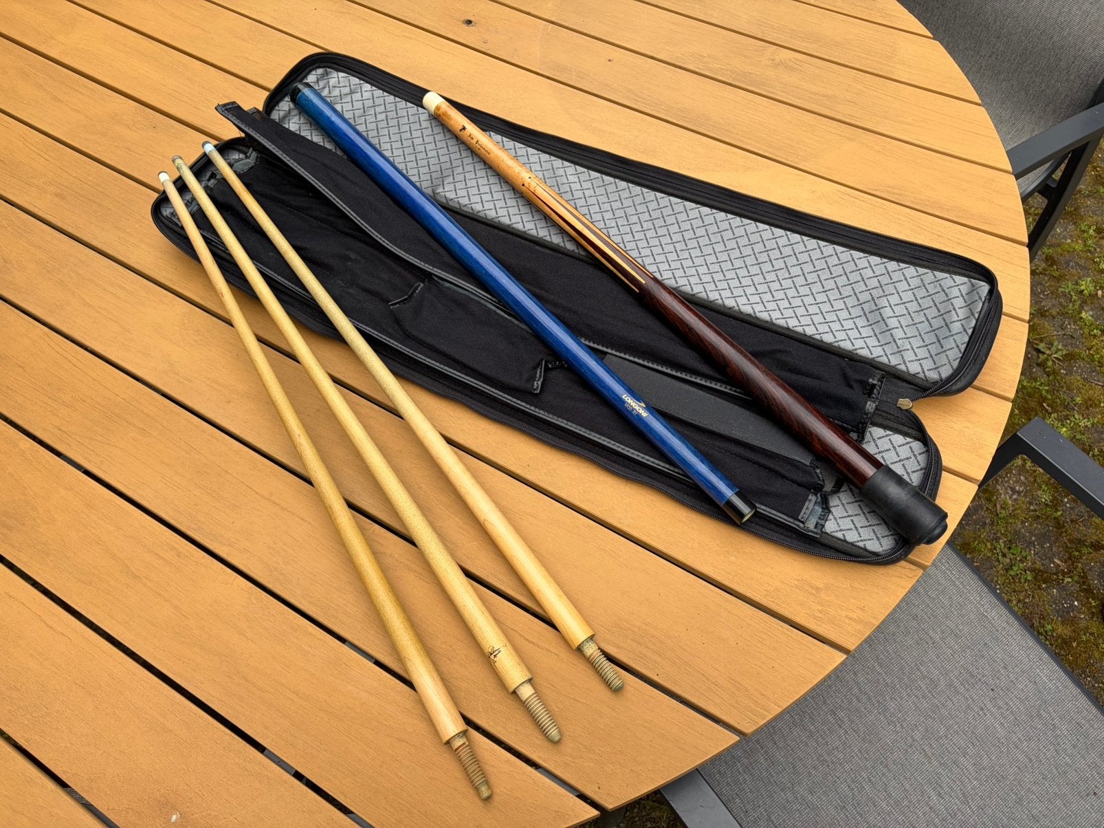 Longoni Mod. R1 en Adam New Professional biljartkeus, Ophalen of Verzenden, Gebruikt, Keu of Ballen